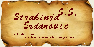 Strahinja Srdanović vizit kartica